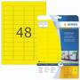 Herma - Herma Labels yellow 45,7x21,2 20 Sheets DIN A4 960 pcs. 4366