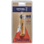 Opinel - Opinel pocket knife No. 08 carbon w. wood handle