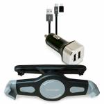 Realpower - RealPower Tablet Car Set Zubehoer-Set fuer Tablets Tablet/UMPC Black,Silver Active holder