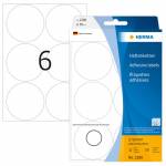 Herma - HERMA Multi-purpose labels/colour dots � 50 mm round white paper matt hand inscription 192 pcs.
