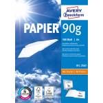 Avery Zweckform - Avery Format Papier A4 90 g/m� 500 Sheets White printing paper