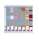 Kensington - Nobo T-Card Planning Kit - Office Planner 8 columns 24 slots