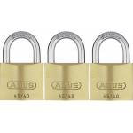 Abus - Padlock Brass Padlock Keyed Alike 45/40, Set of 3 ABVS11825 (11825 8)