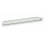 &nbsp;"Equip-Equip 24-Port Keystone Cat.6 Shielded Patch Panel, Light Grey-Equip-Hardware/Electronic"
