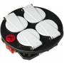 Brennenstuhl - Brennenstuhl 1081080 power extension 4 AC outlet(s) Black,Red,White