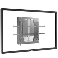 Chief - Wall mount (black), manual height adjustable-> 400 mm, loadable from 31-60kg, VESA 100x100 - 650x400 (MSD1U)