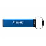Kingston - Kingston Technology IronKey Keypad 200 USB flash drive 16 GB USB Type-A 3.2 Gen 1 (3.1 Gen 1) Blue