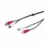 Wentronic - Wentronic AVK 125-1000 10.0m 10m 2 x RCA 2 x RCA Black audio cable