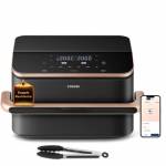 Cosori - Cosori Dual Blaze Twinfry Chef Edition Double 10 L Stand-alone 2800 W Hot air fryer Dark Grey, Rose gold 