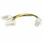 Startech - StarTech.com 6in LP4 to 6 Pin PCI Express Video Card Power Cable Adapter