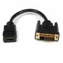 Startech - StarTech.com 8in HDMI to DVI-D Video Cable Adapter - HDMI Female to DVI Male