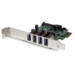 Startech - StarTech.com 4 Port PCI Express PCIe SuperSpeed USB 3.0 Controller Card Adapter with UASP - SATA Power