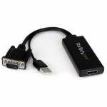 Startech - StarTech.com VGA to HDMI Adapter with USB Audio & Power &ndash; Portable VGA to HDMI Converter &ndash; 1080p