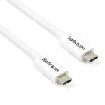 Startech - StarTech.com Thunderbolt 3 Cable - 20Gbps - 2m - White - Thunderbolt, USB, and DisplayPort Compatible