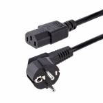 Startech.com 3m (10ft) Computer Power Cord, 18awg, Eu Schuko - StarTech.com 3m (10ft) Computer Power Cord, 18AWG, EU Schuko to C13 Power Cord, 250V 10A, Black Replacement AC Cord, TV/Monitor Power Cable, Schuko CEE 7/7 to IEC 60320 C13 Power Cord - PC Power Supply Cable
