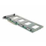 Delock - PCI Express 4.0 x16 Card 4 x Internal U.2 NVMe SFF-8639 - Bifurcation (LxB: 288 x 122 mm) (90169)